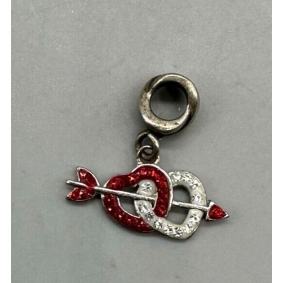 3/$30 Charmed Memories Charm 925 Sterling Silver Heart Arrow Dangle Kay Jewelers - Picture 3 of 12